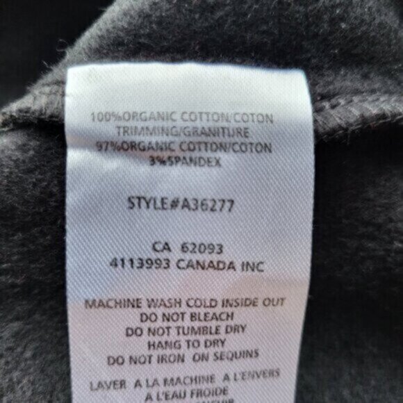 Alison Sheri Organic Cotton Sequined Sweatshirt Size Small - Picture 13 of 13